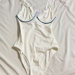 La Perla NWT white v-neck bath-suit/swim suit one piece/full coverage Photo 2