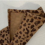 TRU LUXE leopard print hi waist straight jean in brown animal print NWT‎ size 12 Photo 10