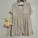Mustard Seed Beige Babydoll Dress Photo 1