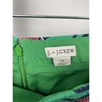 J.Crew J‎ by  Green Poppy Floral Basketweave Cotton Pencil Skirt Size 10 Photo 4