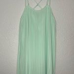 BCBGeneration size XS Cross Strap Pleated Aqua Mint Lined Cocktail Mini Dress Photo 0