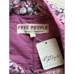 Free People NWT Chloe Quilted Jacket Womens Large Pink Purple Floral Cotton Photo 4