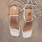 Strappy Heels White Size 6.5 Photo 1