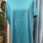 Lands' End  Aqua Relaxed Fit cotton Tee Photo 0