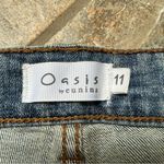 Oasis  by Eunina Mid Rise Distressed Skinny Jeans Ripped Denim Junior's Size 11 Photo 4
