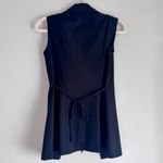 Vintage Y2K Breakin’ Loose Black Single Button Long Line Sleeveless Vest Sz 5/6 Photo 1