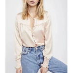 For Love & Lemons  Pink And Cream Bodysuit XS Photo 5