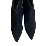 Natori Leiko Black Suede Heeled Bootie Women's Size 11 $285 Indie Biker Western Photo 6