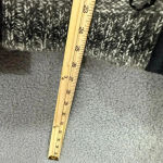 Breckenridge womens sweater Medium black embroidered wool blend full zipper Photo 4