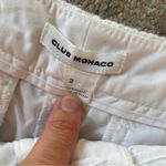 Club Monaco White Eyelet Scalloped Edge Low Rise Summer Shorts 2 Photo 1