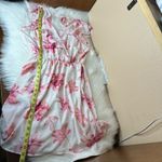 Lush Clothing Lush White Pink Floral Print Flutter Ruffle V-Neck Mini Dress Size Large Photo 7