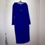 Ralph Lauren Lauren  Royal Blue Long Sleeve Dress Photo 1