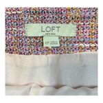Loft  Pink Tweed Pocket Shift Mini Skirt Pockets Career Casual Women Size‎ 10P Photo 8
