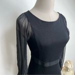 Alberta Ferretti Black Bodycon Pencil Cocktail Holiday Party Dress Size 4 Photo 6