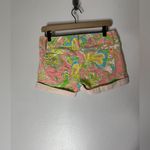 Lilly Pulitzer  Clifton Denim Shorts Pink Green‎ Multi Size 2 Photo 1