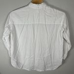 Aritzia Wilfred  Button Up Shirt Blouse White Linen Blend Size Medium Long Sleeve Photo 2