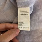 & Other Stories & Other Stories / Paris Atelier Linen Scalloped Blouse, Size 12 Photo 12