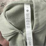 Lululemon Hugged-Waist Cotton Zip Hoodie Size 12 - Green Fern Photo 6