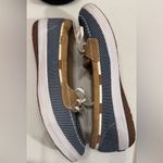 Keds Women's Blue and Tan Boat Shoes Photo 5