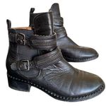 Gentle Soul Barnaby Leather Zip Buckle Bootie Size 6.5M Western Cowboy Black Photo 0