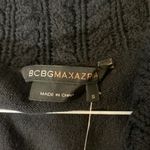 BCBG MaxAzria womens small cowl neck sweater tank black new braided knit turtle Photo 2