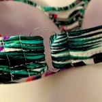 No Boundaries  tropical print halter/bandu style bikini swim top Photo 8