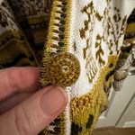 Dana Buchman Vintage Gold Brown Glam Long Button Up Cardigan Size M Photo 5