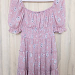 Trixxi  Women Dress Size M Pink Floral Milkmaid Peasant Cottage Romantic Coquette Photo 0