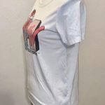 MTV Brand MTV Music Television Off White Floral Woman’s XS Short Sleeve Shirt Photo 3