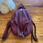 Rebecca Minkoff Mini Julian Pebbled Leather Backpack Burgundy EUC Photo 1