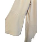 Sandro  Paris Mini Dress Size Small Crepe Pale Pink Fluted 3/4 Sleeves‎ Tie Back Photo 7