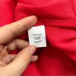 Madewell  Mini Dress Womens Size Medium Red Ruffle Sleeve Crepe Lightweight Flowy Photo 6