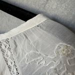 Ivory Tunic Top M Off White Embroidered Lace Lightweight Boho Romantic Size M Photo 2