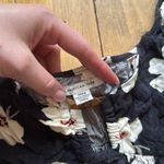 American Eagle Outfitters Black and White Floral Blouse Photo 3