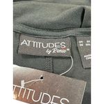 Attitudes by Renee Women’s 3X Black Drape Front Kimono Cardigan NWT Photo 5