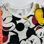 Disney Women's Mickey Mouse Medium White All Over Print AOP Short Sleeve Shirt Photo 4