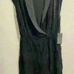 Line and Dot NWT REVOLVE  V-neck 100% silk‎ black mini dress Photo 0
