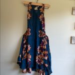 Free People blue and orange flower dress Photo 2