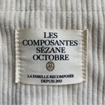 Sézane Sezane Composantes Velvet Corduroy Tote Bag Cream Unlined Octobre Photo 6