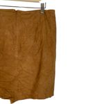 Chelsea28 Suede Leather Faux Wrap Mini Skirt Size Large NWT Photo 5