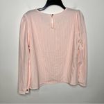Liz Claiborne seersucker puffed‎ sleeves blouse long sleeve size small Photo 8