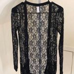 Xhilaration  Target EUC Vintage Black Lace Cardigan Size S Photo 0