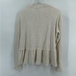Anthropologie Pilcro  Mock Turtleneck Flare Ruffle Sweater size‎ small Photo 4