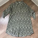 Umgee  Animal Print Lightweight Tunic Dress Top Roll Tab Sleeves ~ Size L Photo 2
