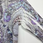 Jess & Jane Paisley Purple Blue Black White Tunic with Rhinestones NEW Photo 8