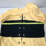 Vintage I.S.B inc. women’s blazer suit jacket yellow & black button down Size 12 Photo 9