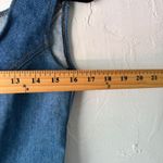 Women Denim Corset Top Lace Up Front Sleeveless Zip Western Going Out S Festival Blue Photo 3