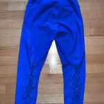 90 Degrees by Reflex Blue Cropped Leggings Photo 0