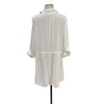 l*space L*‎ Pacifica Tunic Button Down Shirt White Size Medium Large Photo 8
