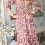 Marea by Liz Joy Francesca Maxi Dress in Lilac Orsay Size XL Photo 0